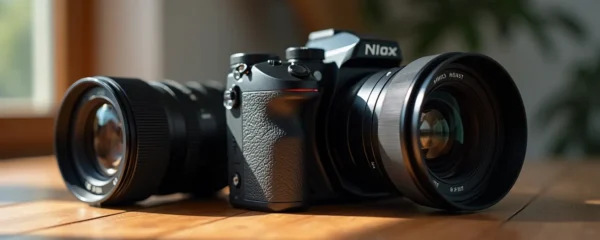 Appareil photo reflex professionnel avec objectifs interchangeables
