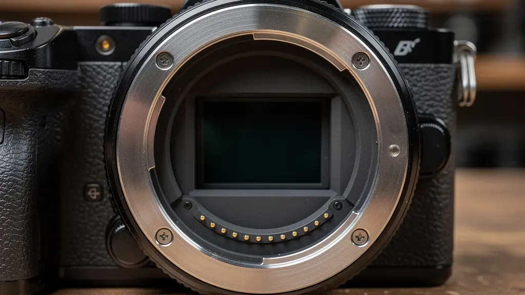 Capteur plein format d'appareil photo hybride avec monture apparente